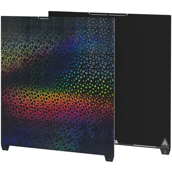 Двостороння накладка для платформи з PEI та PET (Kaleidoscope) покриттям для 3D принтера CREALITY K2 Plus 370x370мм (4004090155)