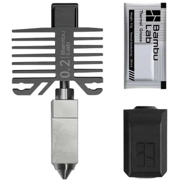 Хотенд Bambu Lab Bambu Hotend 0.2mm Stainless Steel для X1/P1 (FAH004-N-1)
